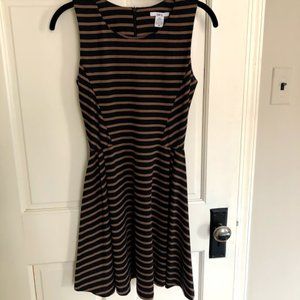 Bar III Striped Fit & Flare Mini Dress